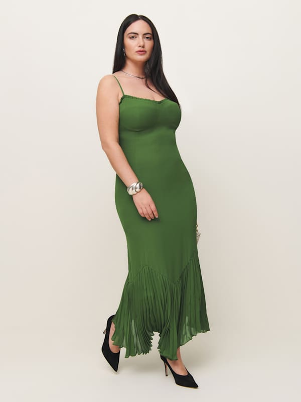 Aiko Dress Es - Moss